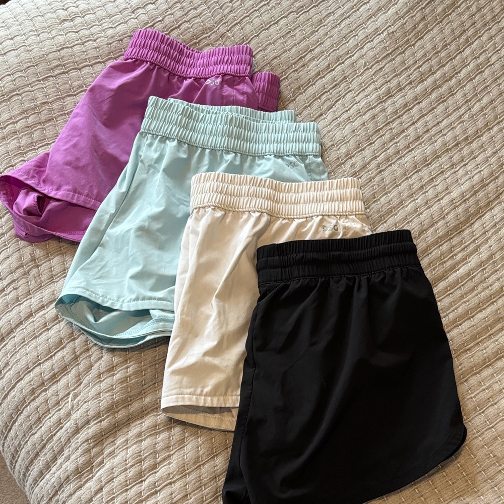 DSG Women's Bike Shorts - Purple, Blue, White, and Black